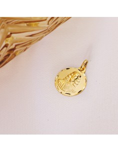 18K MEDALLA ORO AMARILLO CRISTO MEDINACELI TALLADAD 18 MM 2