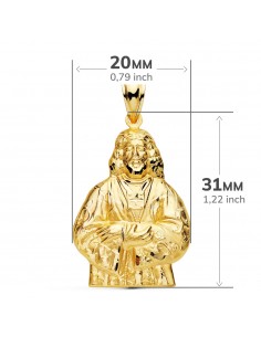 18K CRISTO MEDINACELLI 31 X 20 MM 2