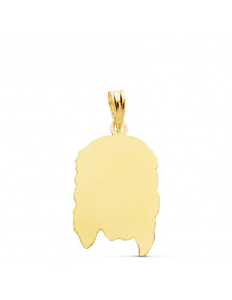 18K CABEZA DE CRISTO 26 X 16 MM