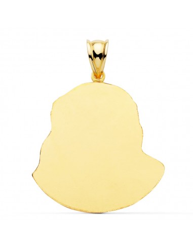 18K CRISTO SANTO ROSTRO 42 X 35 MM