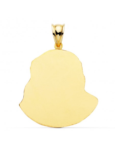 18K CRISTO SANTO ROSTRO 42 X 35 MM