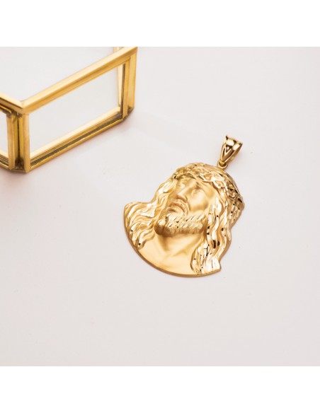 18K CRISTO SANTO ROSTRO 42 X 35 MM
