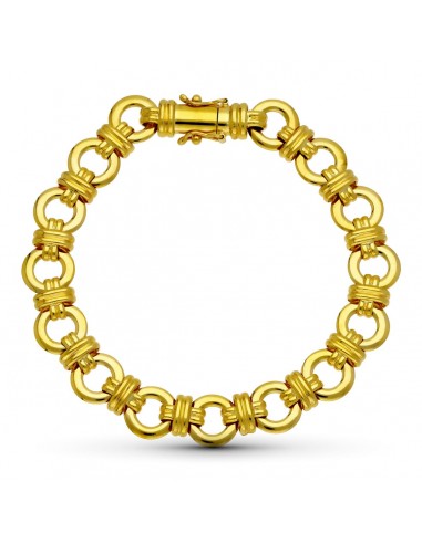 18K PULSERA ORO AMARILLO ESLABONES