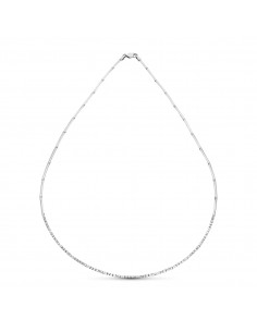 18K GARGANTILLA ORO BLANCO CIRCONITAS