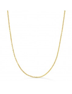 18K CADENA ORO AMARILLO FORZADA MACIZA ANCHO: 1.2MM LARGO: 50CM