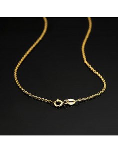 18K CADENA ORO AMARILLO FORZADA MACIZA ANCHO: 1.2MM LARGO: 50CM 2