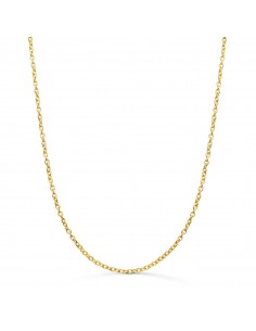 18K CADENA ORO AMARILLO FORZADA MACIZA ANCHO: 1.9MM LARGO: 50CM