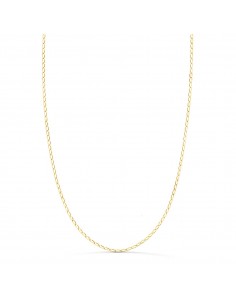 18K CADENA ORO AMARILLO BILBAO MACIZA ANCHO: 1MM LARGO: 45CM