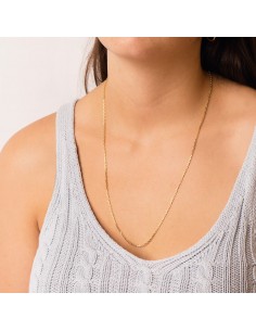 18K CADENA ORO AMARILLO FORZADA MACIZA ANCHO:1.9MM LARGO: 60CM 2