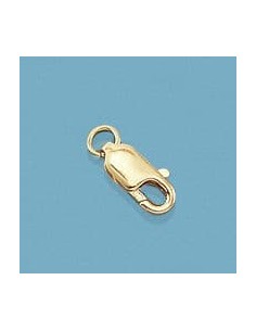 18K FORNITURA CIERRE MOSQUETON HUECO MEDIANO 13X4.5MM