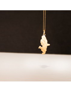 18K PENDENTIF OR JAUNE ILE MARTINIQUE  28 X 15 MM 2