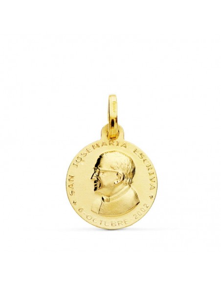18K MEDALLA SAN JOSE MARIA ESCRIVA 14 MM