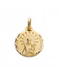 18K MEDALLA VIRGEN DE LINAREJOS 14 MM