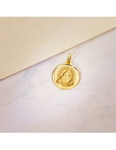 18K MEDALLA ORO AMARILLO VIRGEN DE LAS NIEVES BISEL 18 MM 2