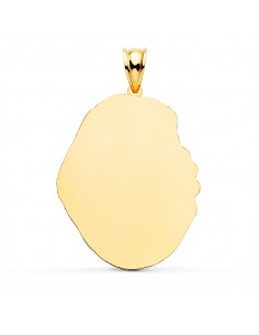 18K MEDALLA ESPERANZA DE TRIANA SILUETA TALLADA 35X28 MM 2