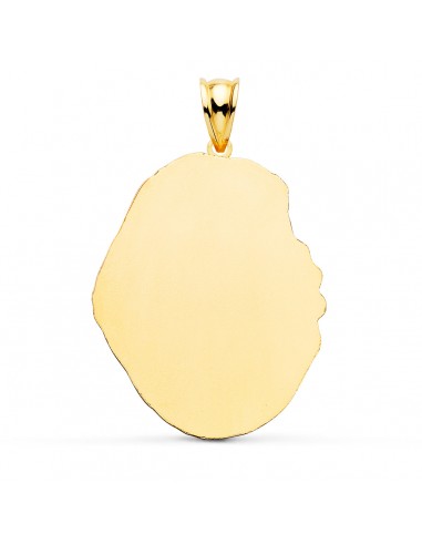 18K MEDALLA ESPERANZA DE TRIANA SILUETA TALLADA 35X28 MM