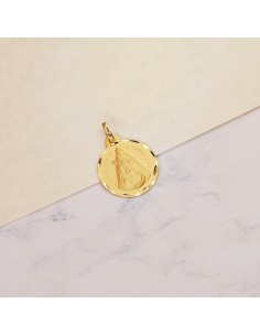 18K MEDALLA NUESTRA SEÑORA DE LA CANDELARIA 20 MM 2