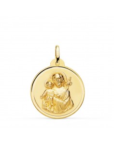 18K MEDALLA SAN JOSE BISEL 24 MM