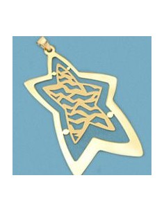 18K COLGANTE LASER ESTRELLA