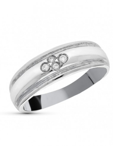 Sortija Blanco Diamantes