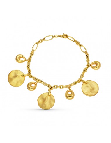 18K PULSERA ORO AMARILLO COLGANTE