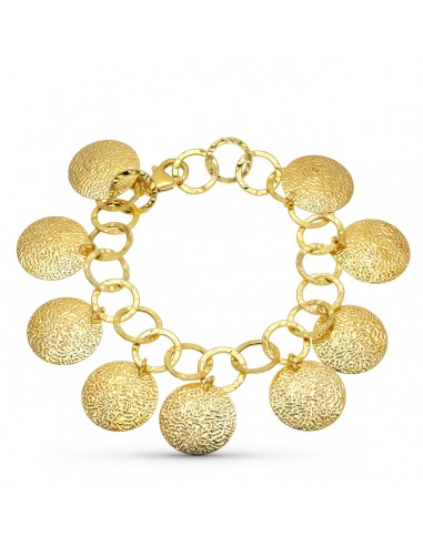 18K PULSERA ORO AMARILLO FETICHES REDONDOS