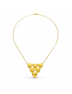 18K GARGANTILLA ORO AMARILLO JUEGO TRIANGULOS
