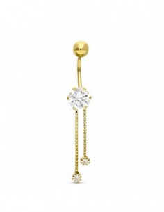Piercing Ombligo Circonita