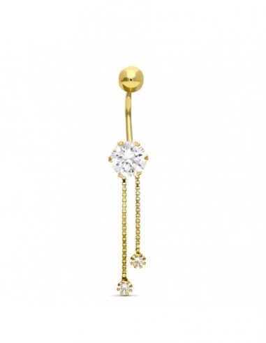 Piercing Ombligo Circonita