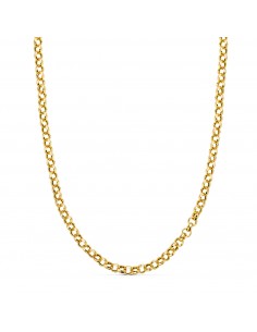 18K CADENA ORO AMARILLO ROLO HUECO ANCHO: 4 MM. LARGO: 45CM CIERRE REASA