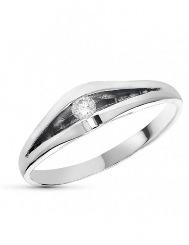 Solitario Blanco Diamantes