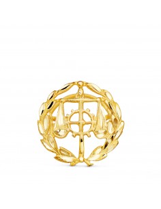 18K INSIGNIA ORO AMARILLO RELACIONES LABORALES (GRADUADO SOCIAL)  16 X 16 MM