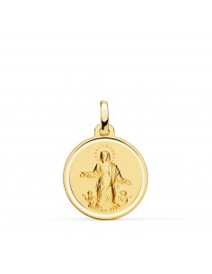 18K MEDALLA ORO AMARILLO VIRGEN DE LA ASUNCION BISEL 18 MM