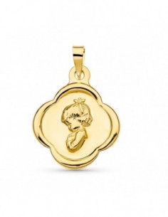 18K COLGANTE LETRA I CON CIRCONITAS