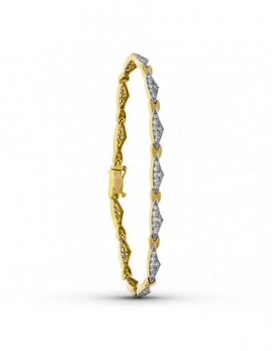 Pulsera Bicolor Circonita