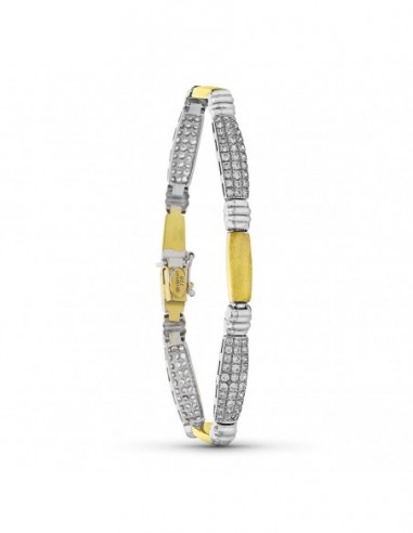 Pulsera Bicolor Circonita