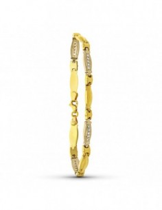 Pulsera Bicolor Estampada