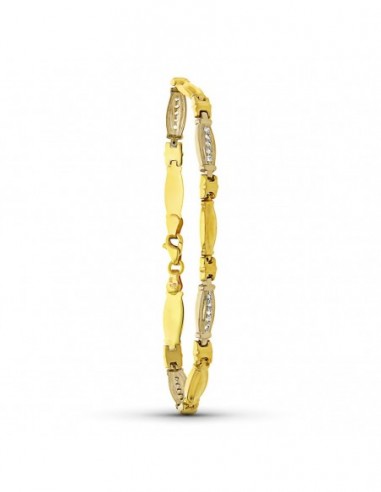 Pulsera Bicolor Estampada