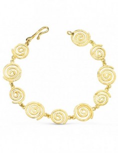 Pulsera Espirales Martilladas