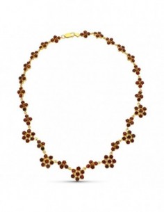 Gargantilla Granates Rosetas