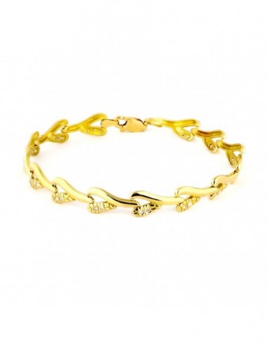 Pulsera Hojas Circonitas