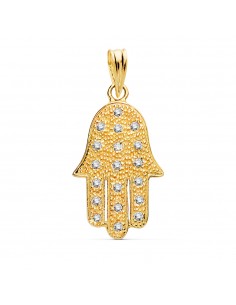 18K COLGANTE MANO FATIMA 22 X 15 MM