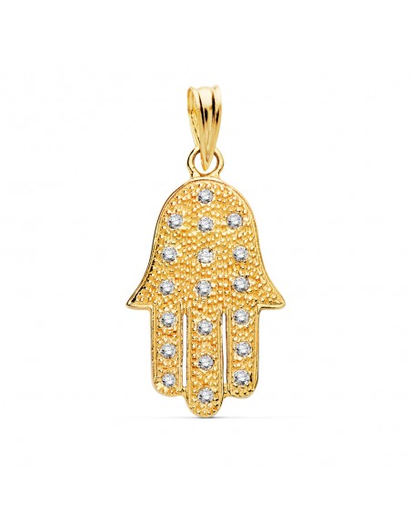 18K COLGANTE MANO FATIMA 22 X 15 MM