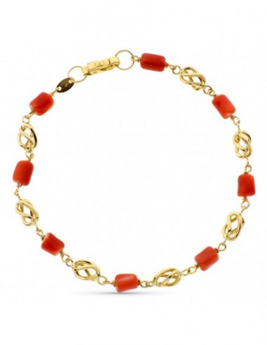 Pulsera Jaulas Coral