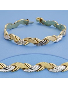 18K PULSERA ESTAMPACIÓN. 20 CM. 8.25GRS.