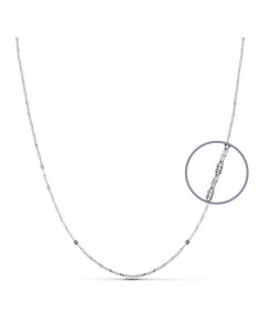 18K CADENA ORO BLANCO 40 CM. 1.1 MM.