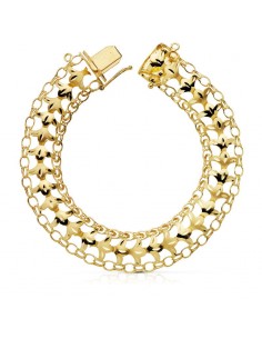 18K PULSERA PRINCESA 13 MM. 21 CM. 14.75GR