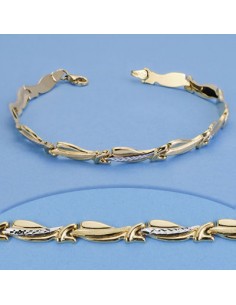 18K PULSERA ESTAMPACIÓN. 18,5 CM. 4.90 GRS.