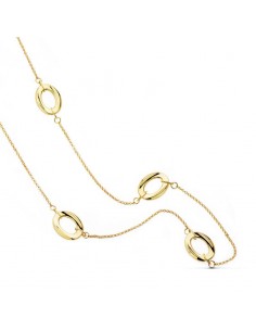 18K GARGANTILLA ESLABONES 80 CM