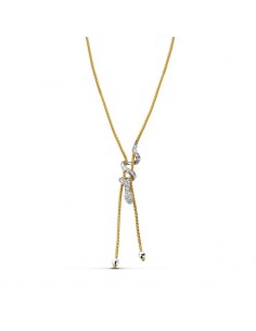 18K GARGANTILLA ORO BICOLOR SERPIENTE 45CM